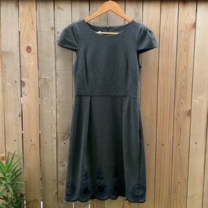 Anthropologie 4C 4 collective grey cap sleeve dress size 4